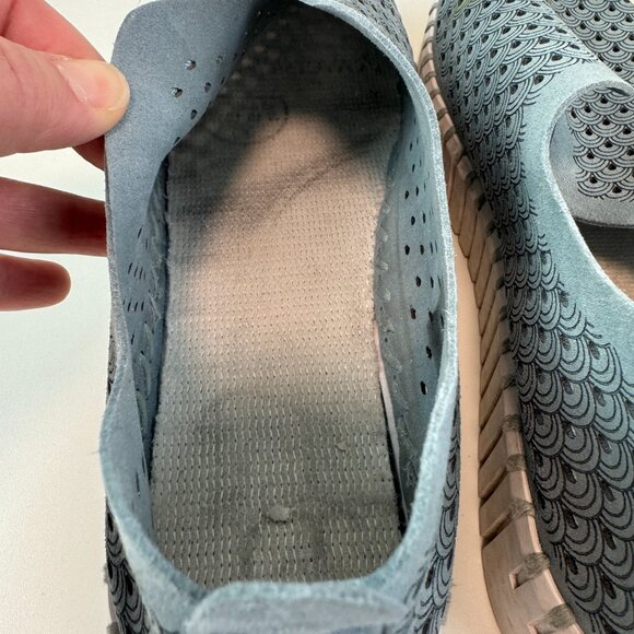 Ilse Jacobsen Tulip Shoes Blue Suede Slip on sneakers EU 41 (US 9.5) - Picture 10 of 10